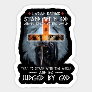 Judged By God Sticker